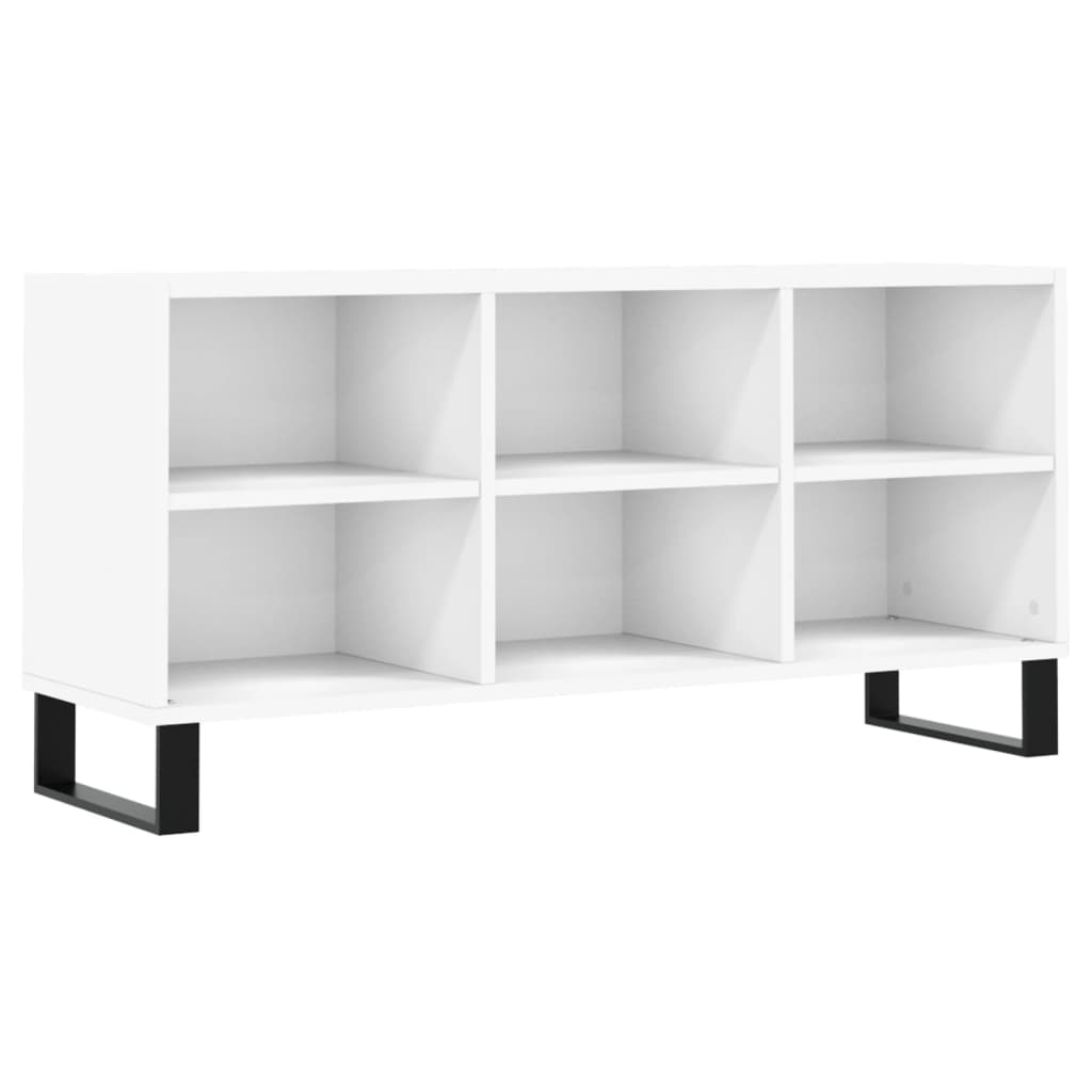 Tv-meubel 103,5x30x50 cm bewerkt hout wit is nu te koop bij PeponiXL, paradijselijk wonen!