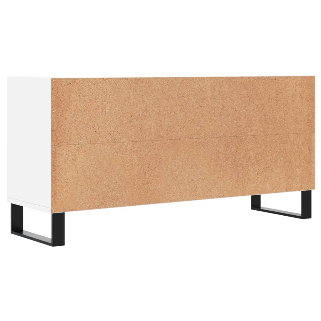 Tv-meubel 103,5x30x50 cm bewerkt hout wit is nu te koop bij PeponiXL, paradijselijk wonen!
