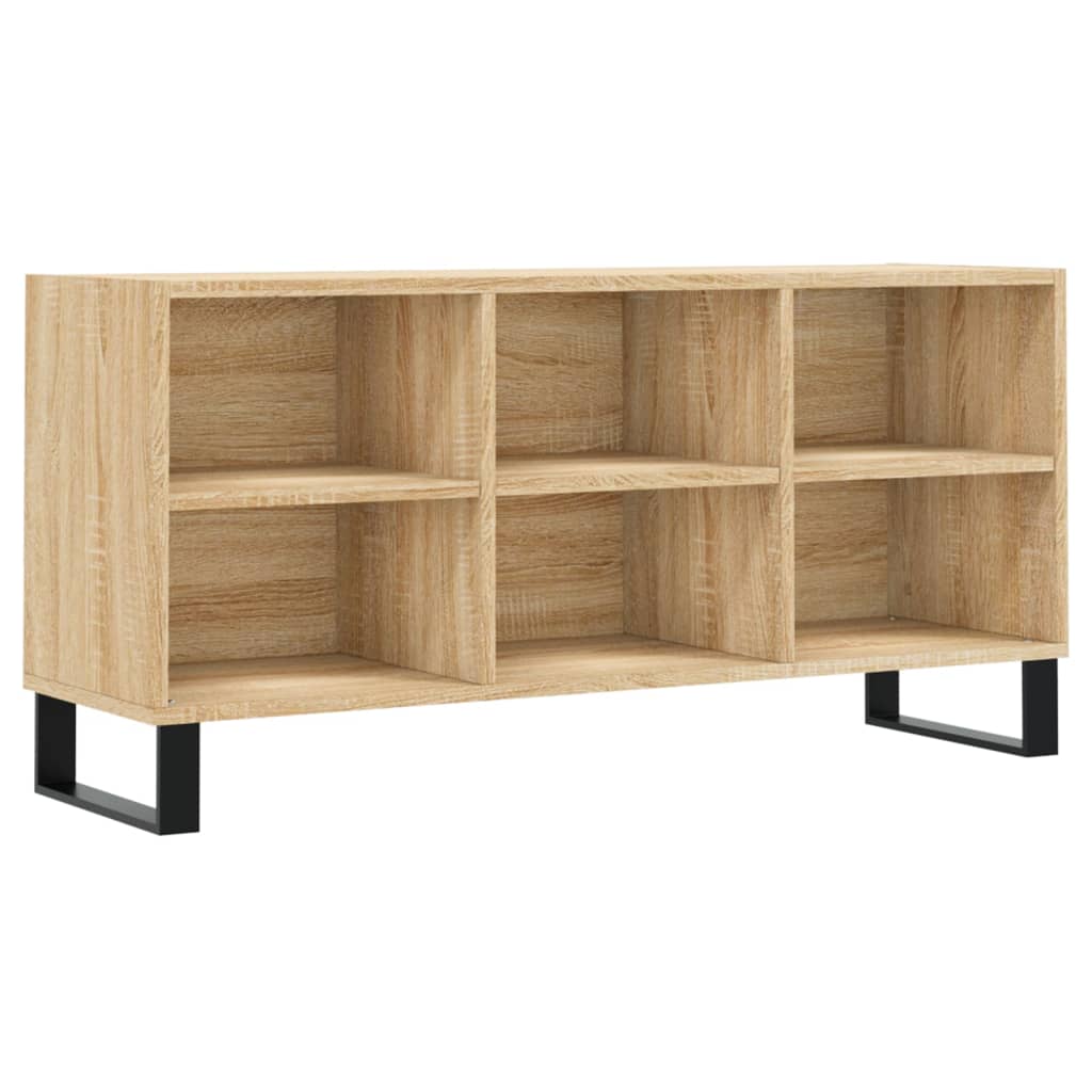 Tv-meubel 103,5x30x50 cm bewerkt hout sonoma eikenkleurig is nu te koop bij PeponiXL, paradijselijk wonen!