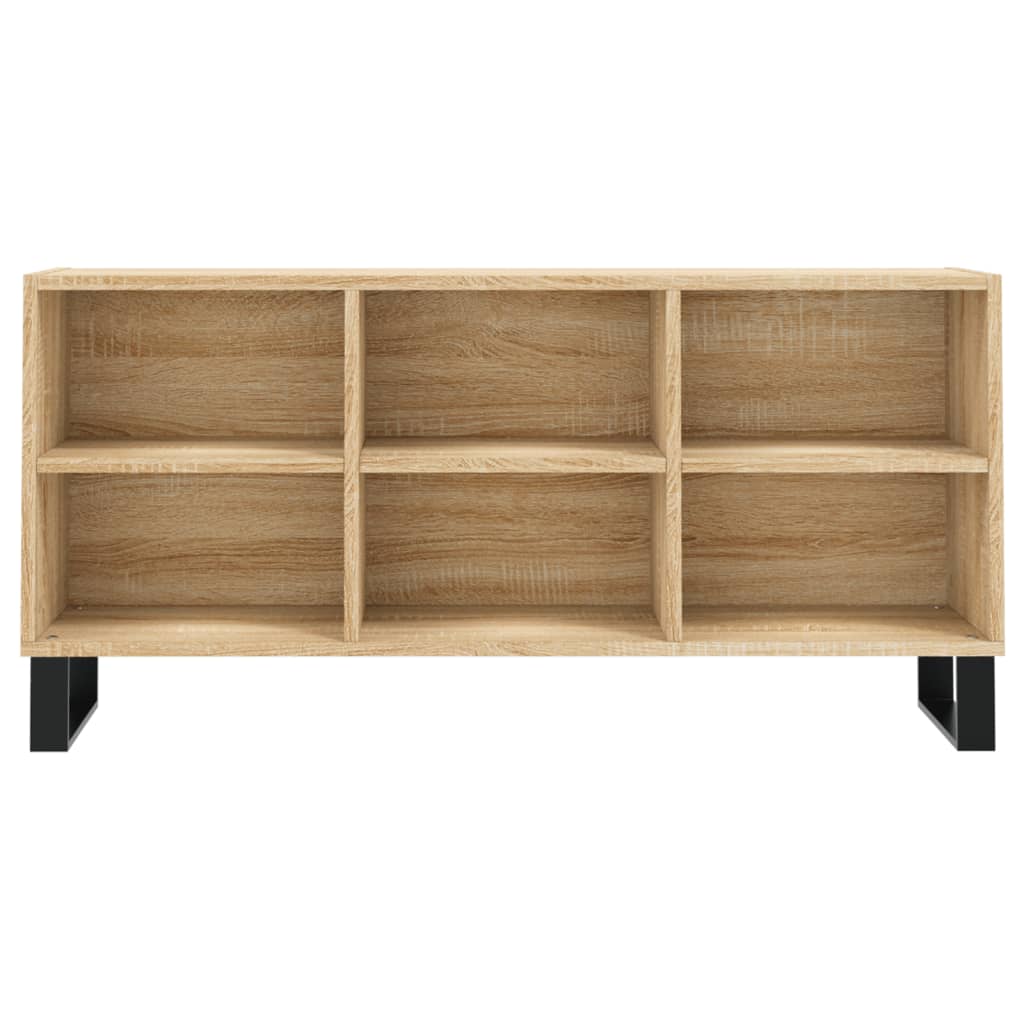 Tv-meubel 103,5x30x50 cm bewerkt hout sonoma eikenkleurig is nu te koop bij PeponiXL, paradijselijk wonen!