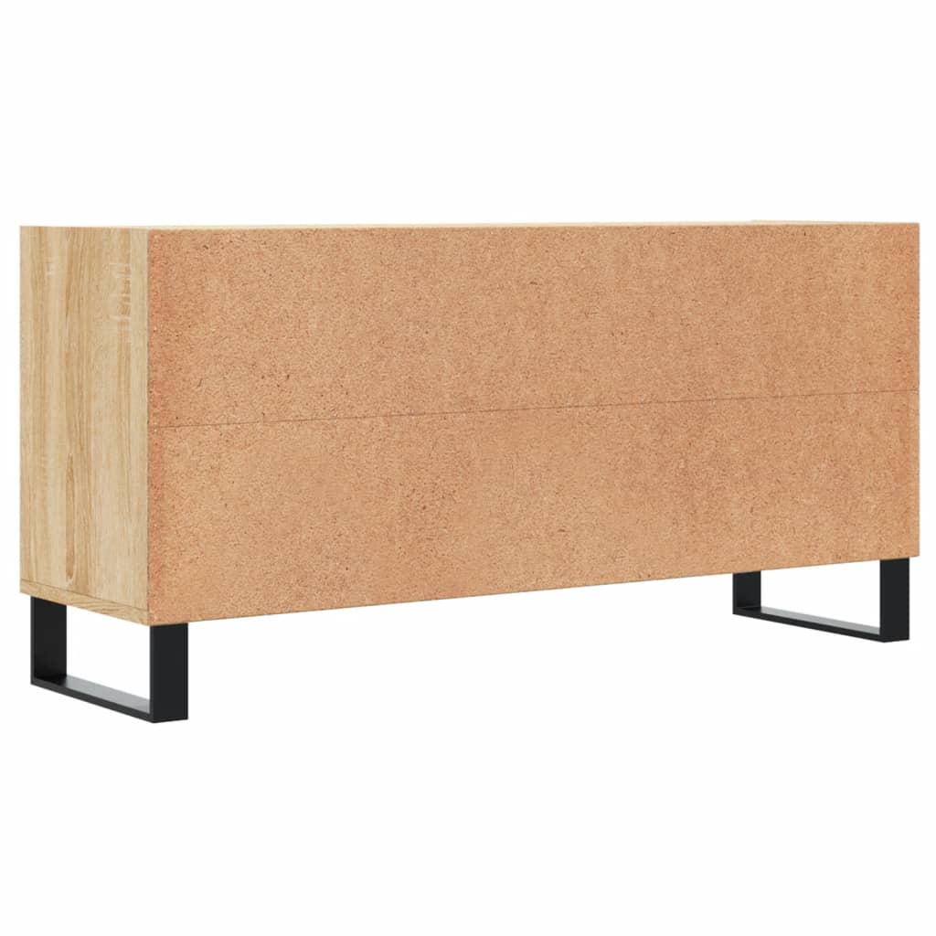 Tv-meubel 103,5x30x50 cm bewerkt hout sonoma eikenkleurig is nu te koop bij PeponiXL, paradijselijk wonen!