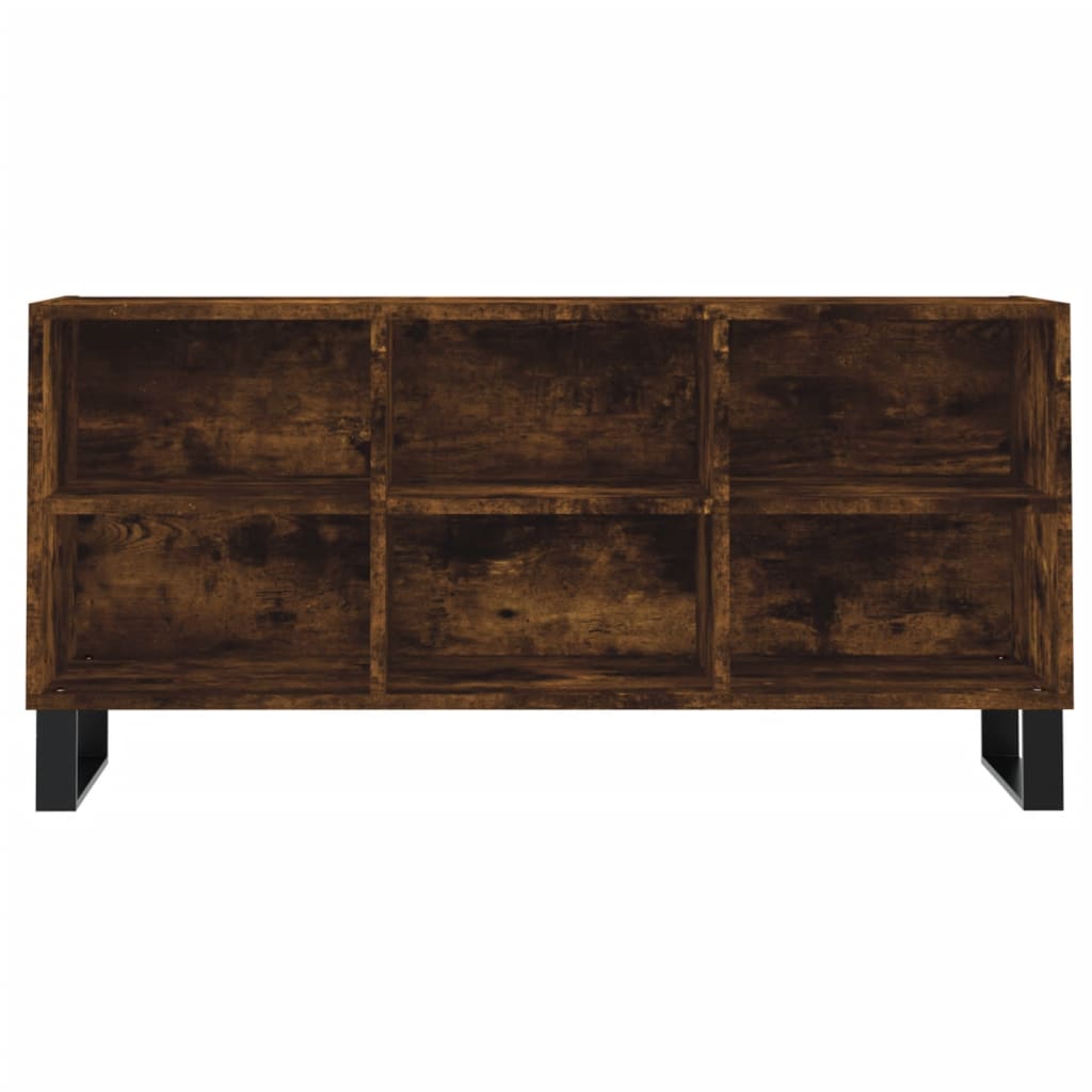 Tv-meubel 103,5x30x50 cm bewerkt hout gerookt eikenkleurig is nu te koop bij PeponiXL, paradijselijk wonen!