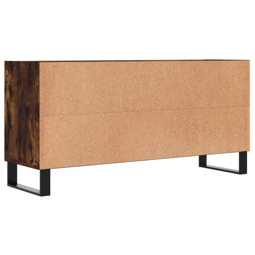 Tv-meubel 103,5x30x50 cm bewerkt hout gerookt eikenkleurig is nu te koop bij PeponiXL, paradijselijk wonen!