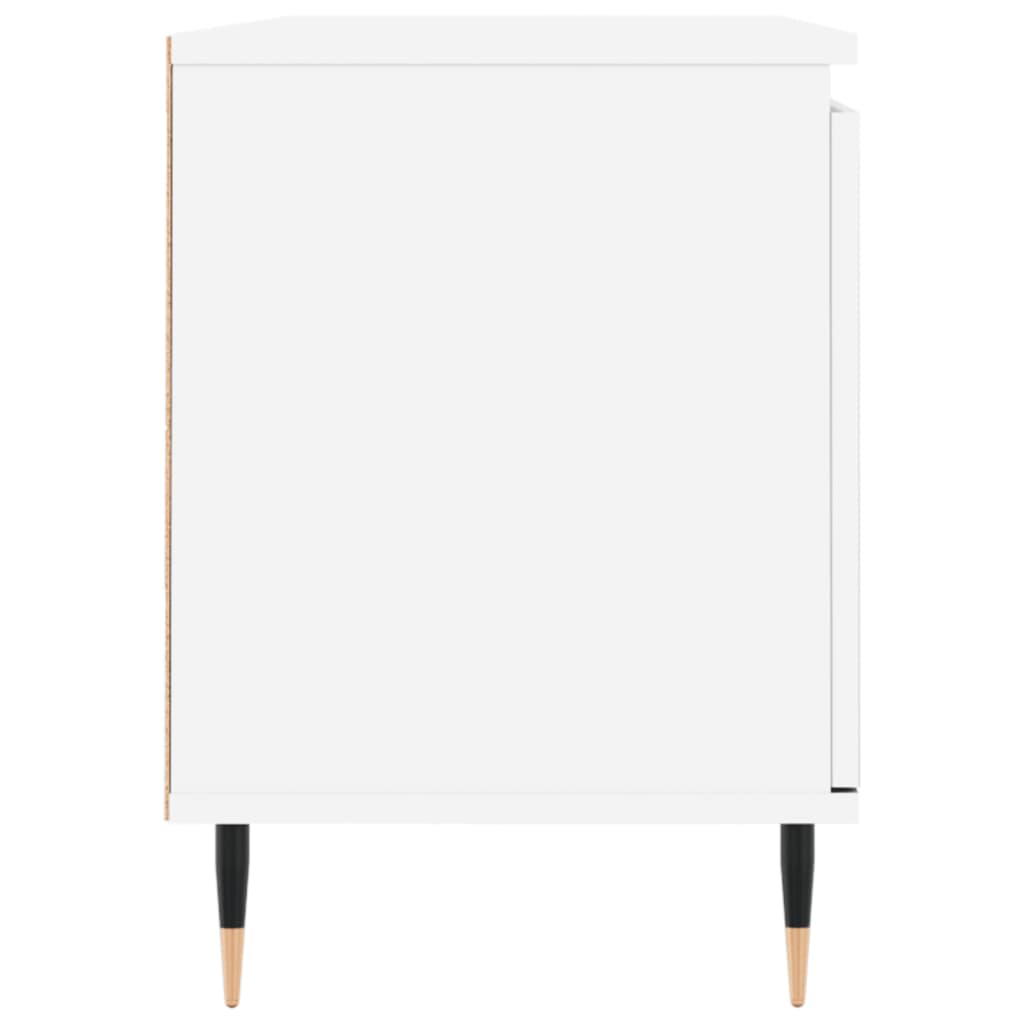 Tv-meubel 104x35x50 cm bewerkt hout wit is nu te koop bij PeponiXL, paradijselijk wonen!