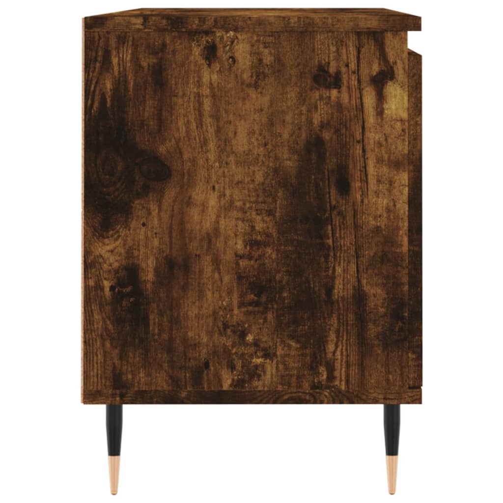 Tv-meubel 104x35x50 cm bewerkt hout gerookt eikenkleurig is nu te koop bij PeponiXL, paradijselijk wonen!