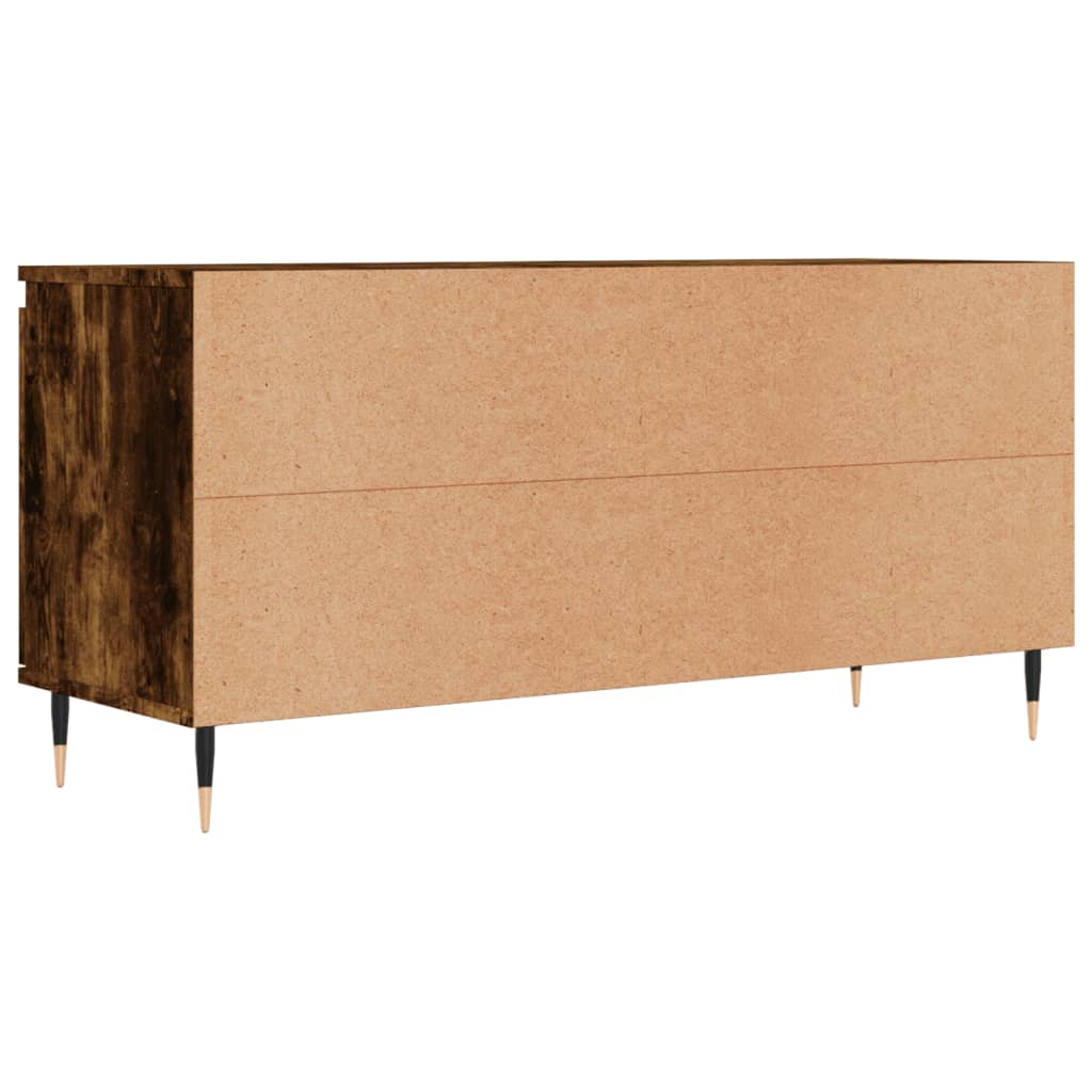 Tv-meubel 104x35x50 cm bewerkt hout gerookt eikenkleurig is nu te koop bij PeponiXL, paradijselijk wonen!