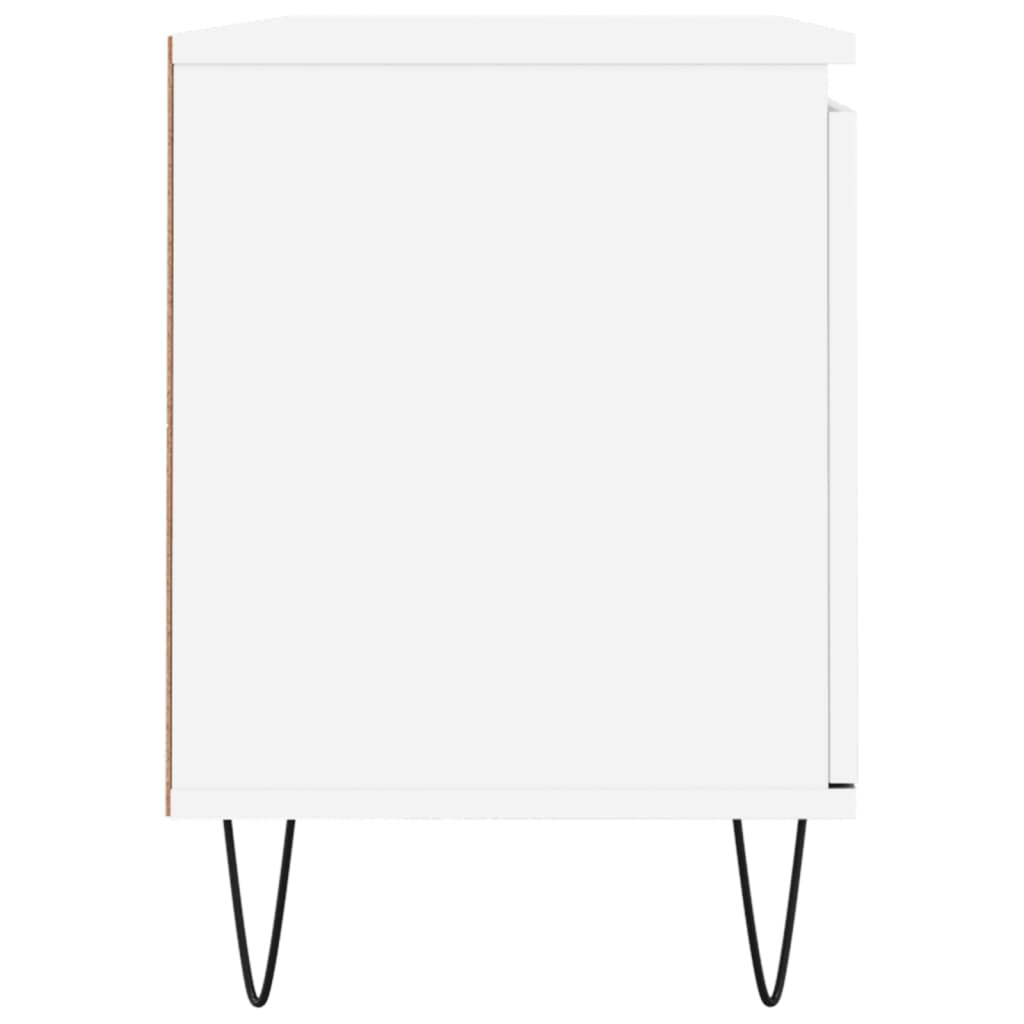 Tv-meubel 104x35x50 cm bewerkt hout wit is nu te koop bij PeponiXL, paradijselijk wonen!