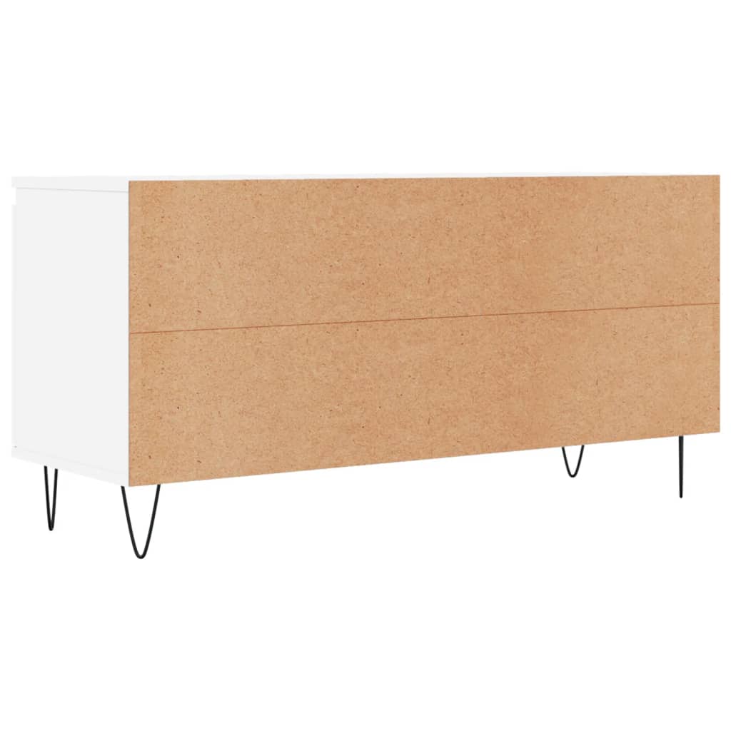 Tv-meubel 104x35x50 cm bewerkt hout wit is nu te koop bij PeponiXL, paradijselijk wonen!