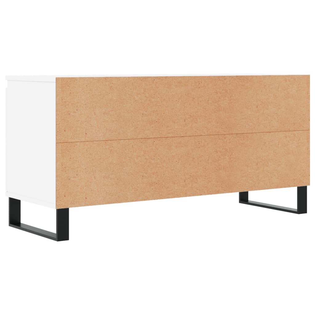 Tv-meubel 104x35x50 cm bewerkt hout wit is nu te koop bij PeponiXL, paradijselijk wonen!