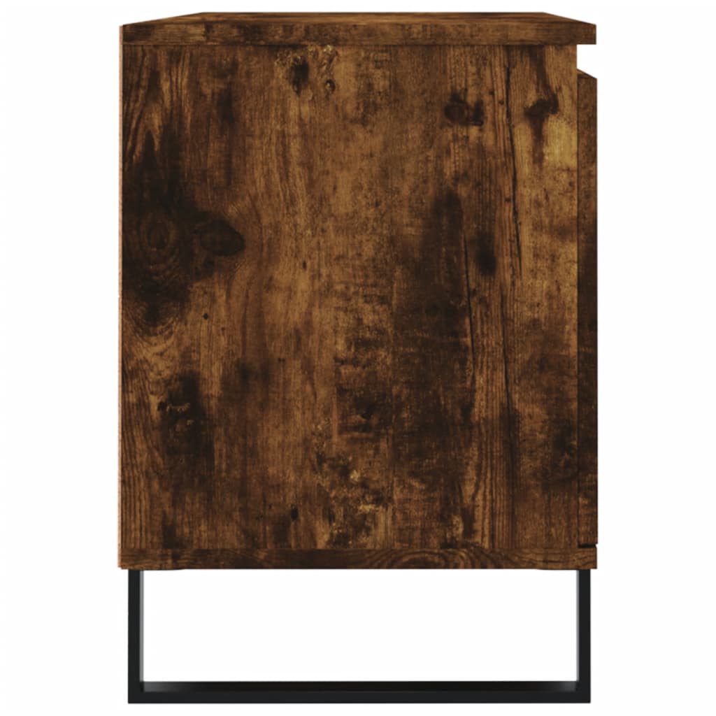 Tv-meubel 104x35x50 cm bewerkt hout gerookt eikenkleurig is nu te koop bij PeponiXL, paradijselijk wonen!