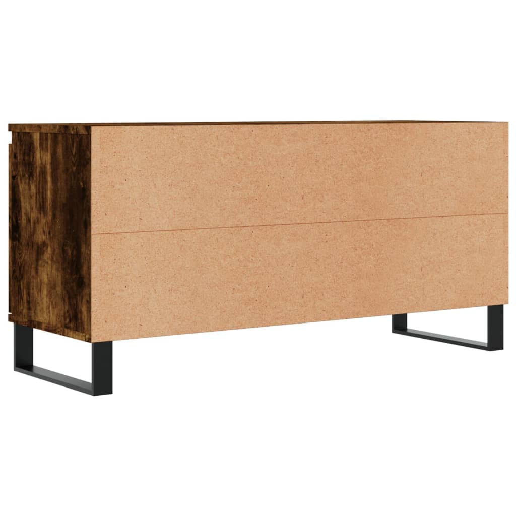 Tv-meubel 104x35x50 cm bewerkt hout gerookt eikenkleurig is nu te koop bij PeponiXL, paradijselijk wonen!