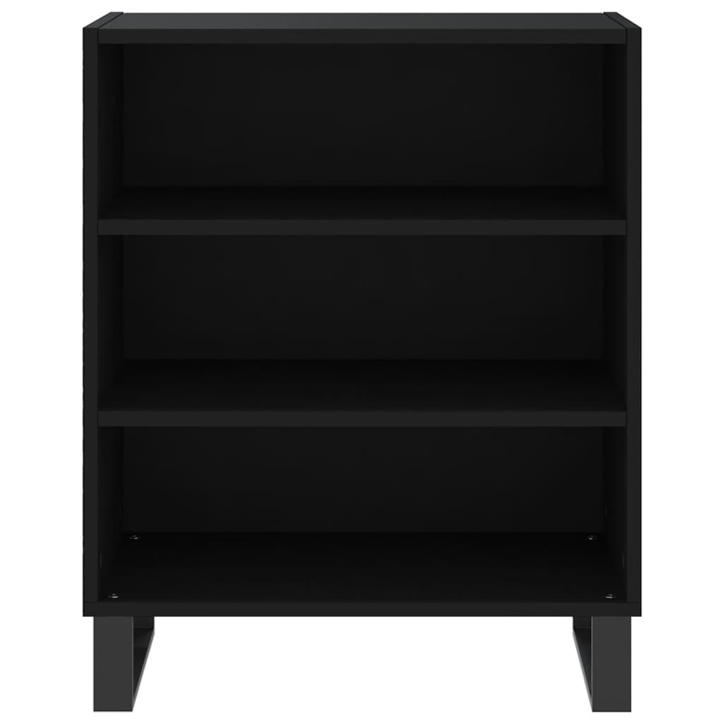 Dressoir 57x35x70 cm bewerkt hout zwart is nu te koop bij PeponiXL, paradijselijk wonen!