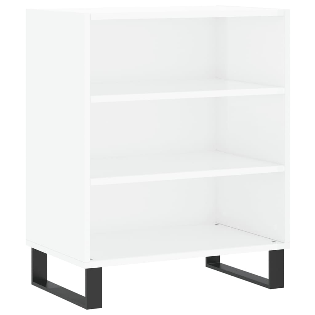 Dressoir 57x35x70 cm bewerkt hout hoogglans wit is nu te koop bij PeponiXL, paradijselijk wonen!