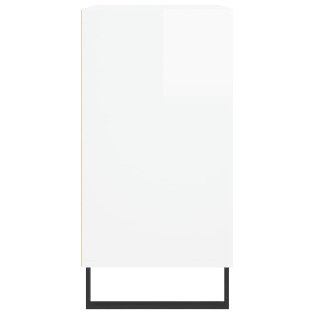 Dressoir 57x35x70 cm bewerkt hout hoogglans wit is nu te koop bij PeponiXL, paradijselijk wonen!