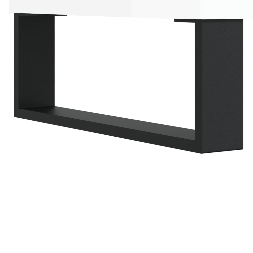 Dressoir 57x35x70 cm bewerkt hout hoogglans wit is nu te koop bij PeponiXL, paradijselijk wonen!