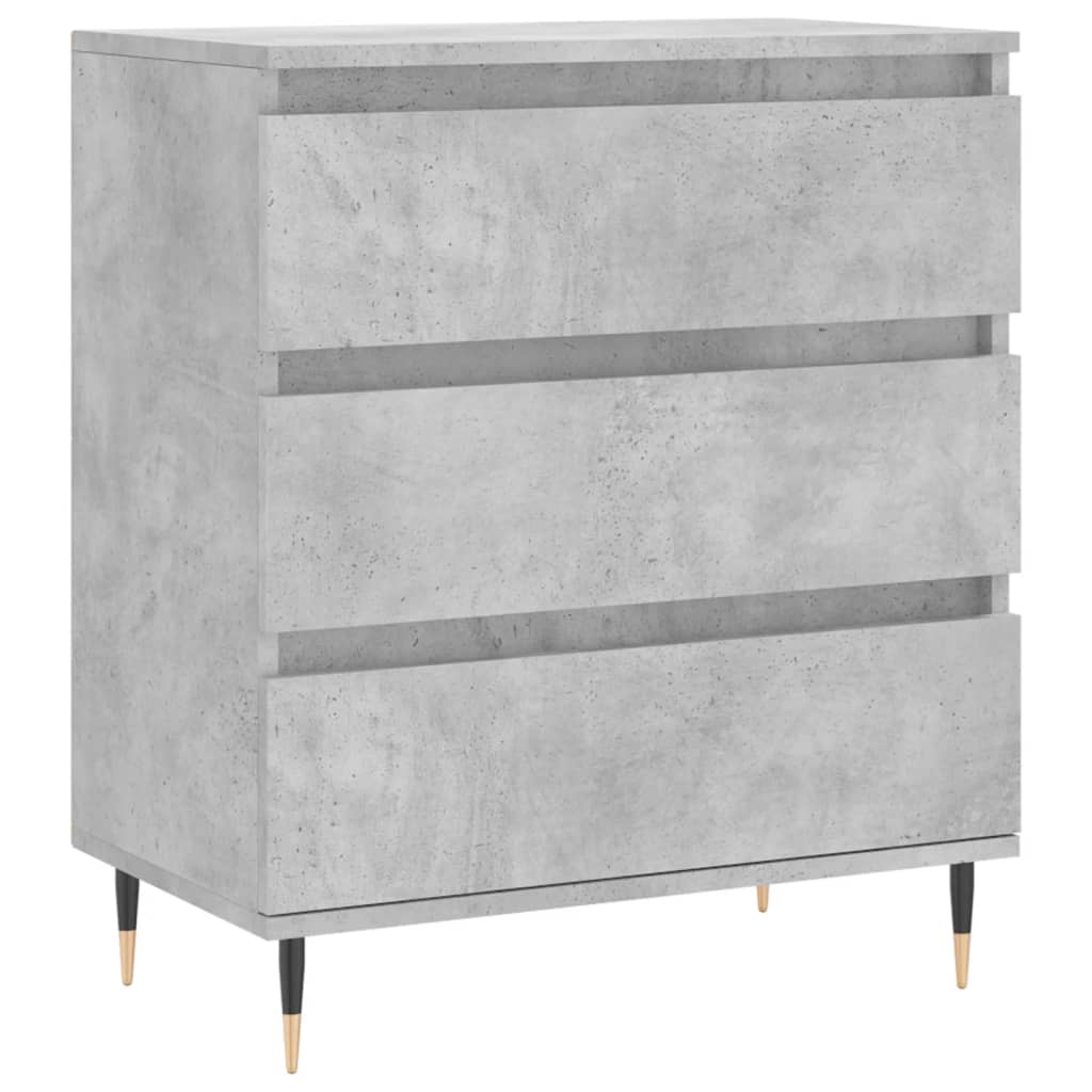 Dressoir 60x35x70 cm bewerkt hout betongrijs is nu te koop bij PeponiXL, paradijselijk wonen!