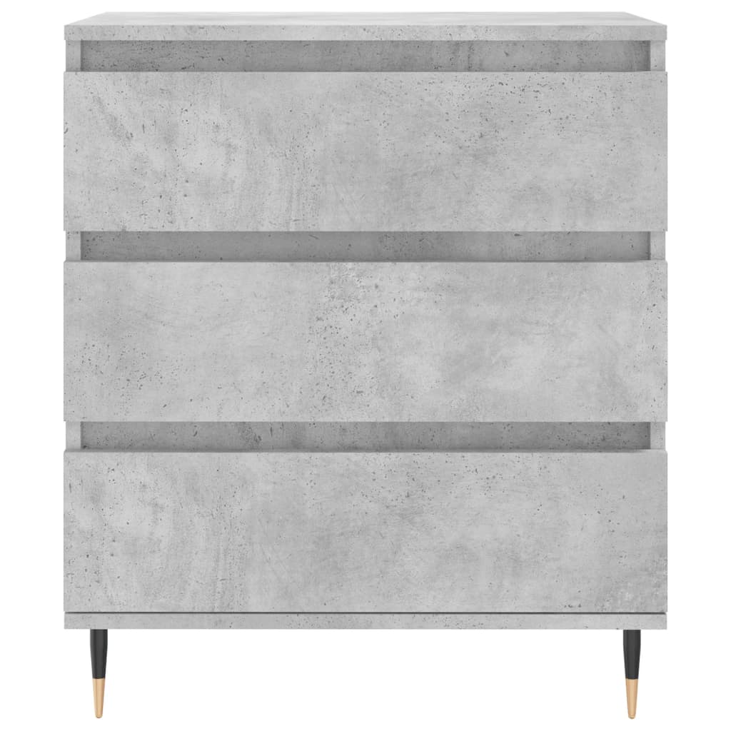 Dressoir 60x35x70 cm bewerkt hout betongrijs is nu te koop bij PeponiXL, paradijselijk wonen!