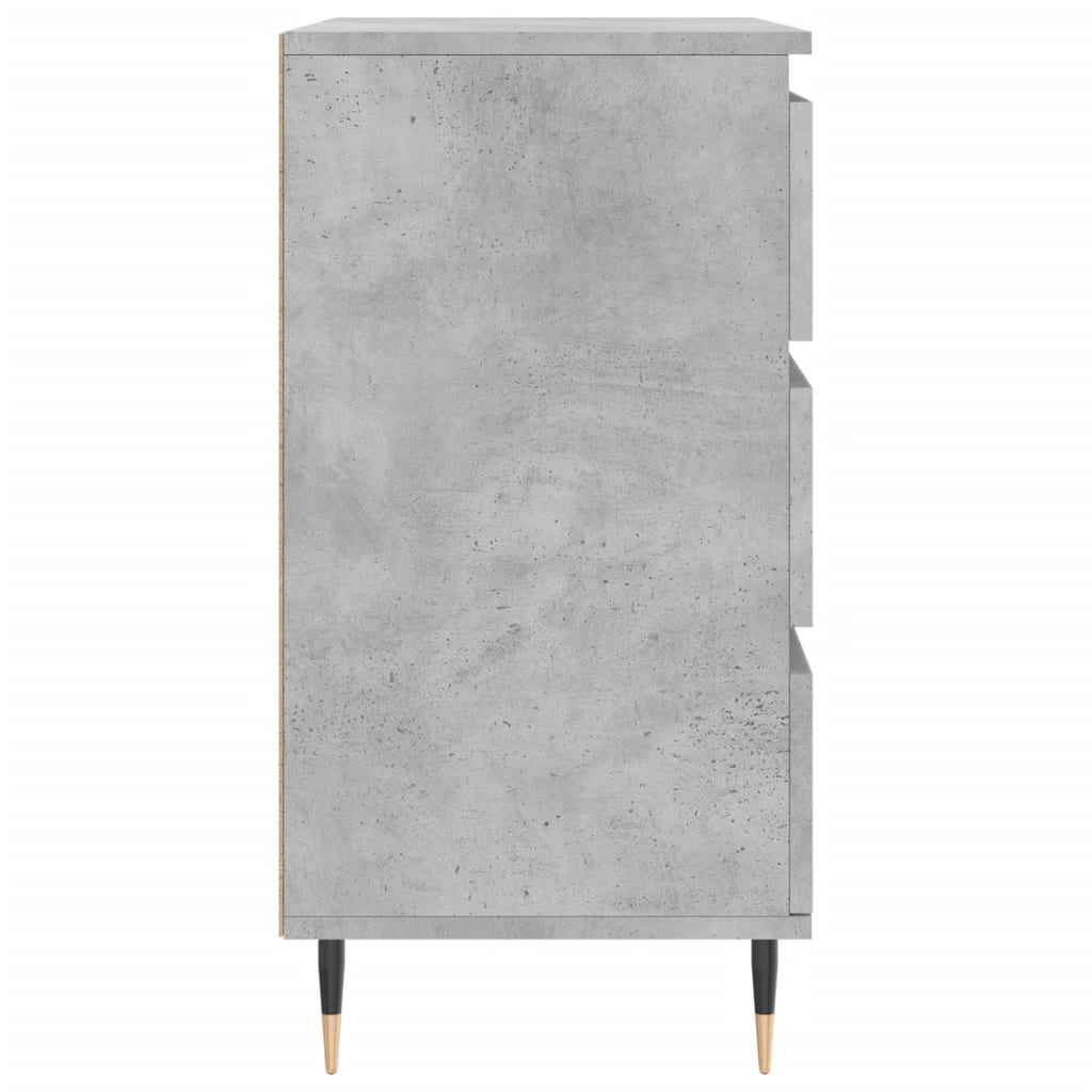 Dressoir 60x35x70 cm bewerkt hout betongrijs is nu te koop bij PeponiXL, paradijselijk wonen!