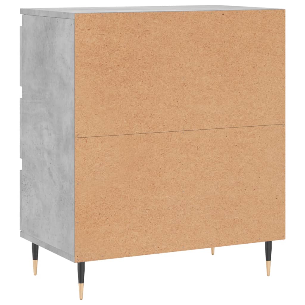Dressoir 60x35x70 cm bewerkt hout betongrijs is nu te koop bij PeponiXL, paradijselijk wonen!