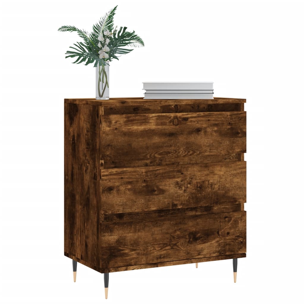 Dressoir 60x35x70 cm bewerkt hout gerookt eikenkleurig is nu te koop bij PeponiXL, paradijselijk wonen!