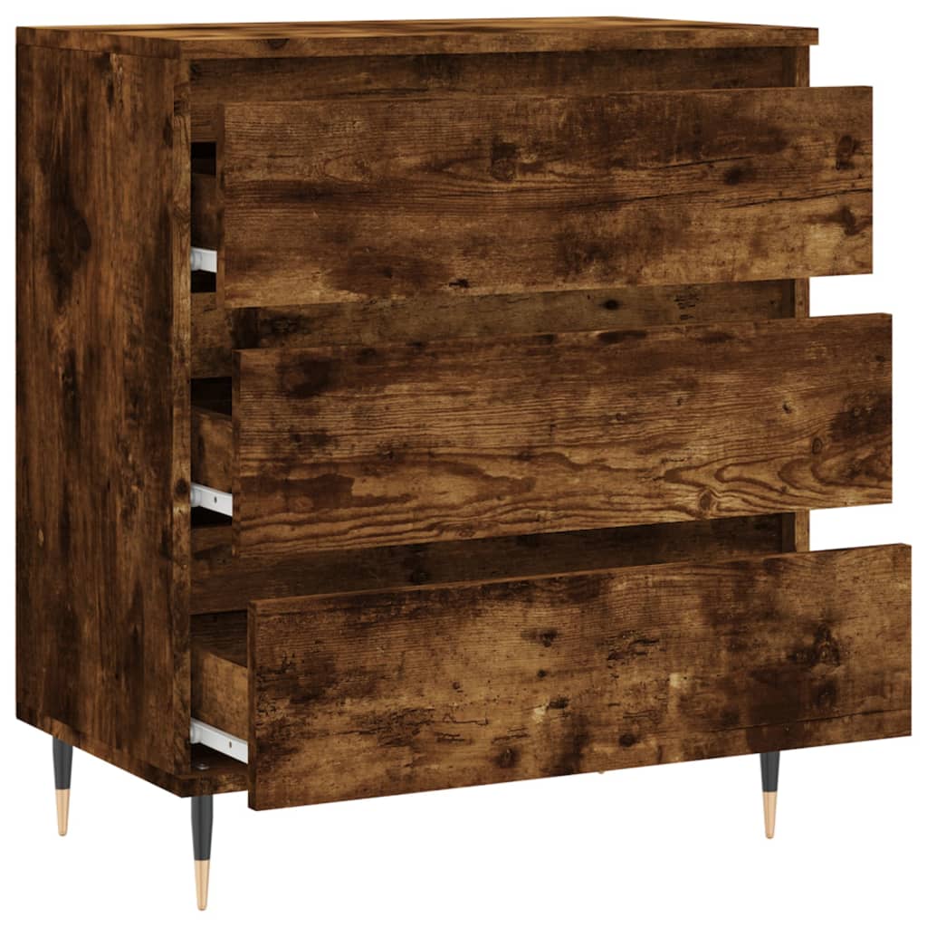 Dressoir 60x35x70 cm bewerkt hout gerookt eikenkleurig is nu te koop bij PeponiXL, paradijselijk wonen!