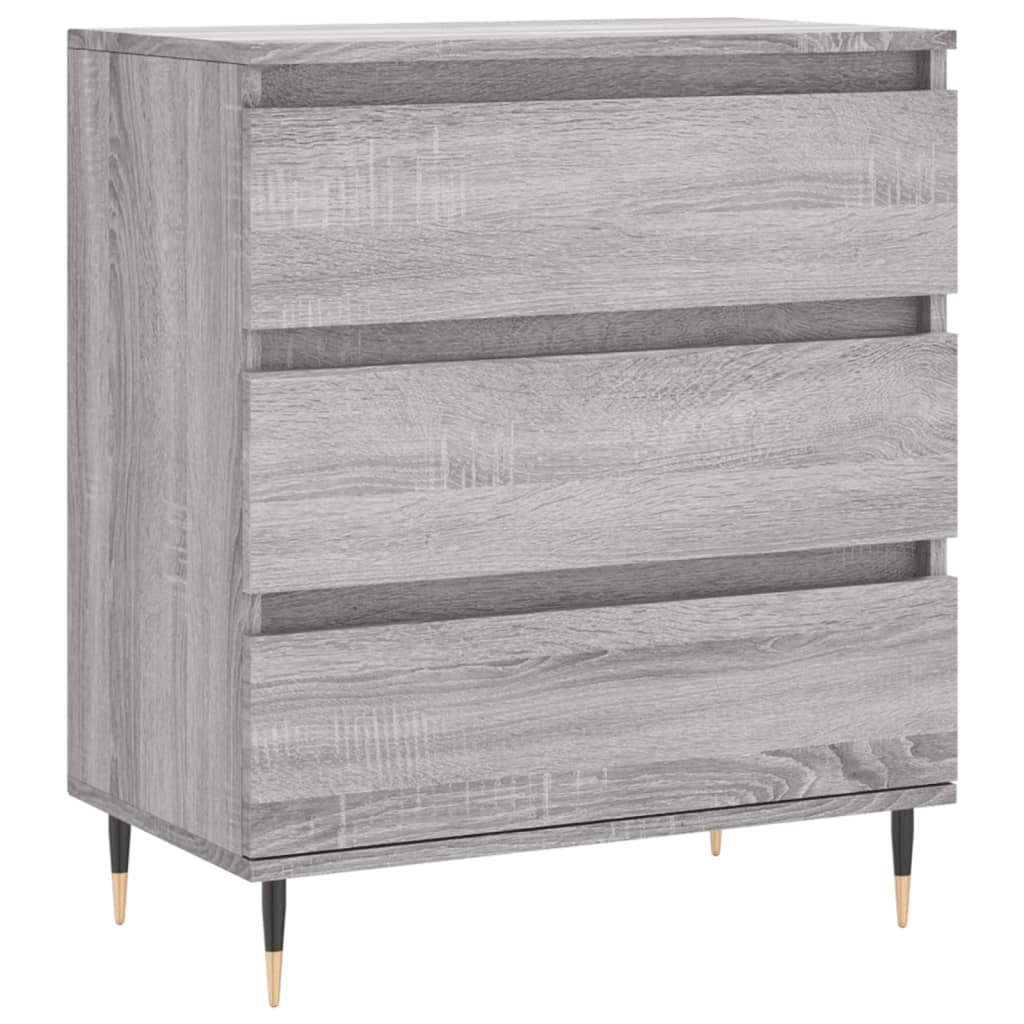 Dressoir 60x35x70 cm bewerkt hout grijs sonoma eikenkleurig is nu te koop bij PeponiXL, paradijselijk wonen!