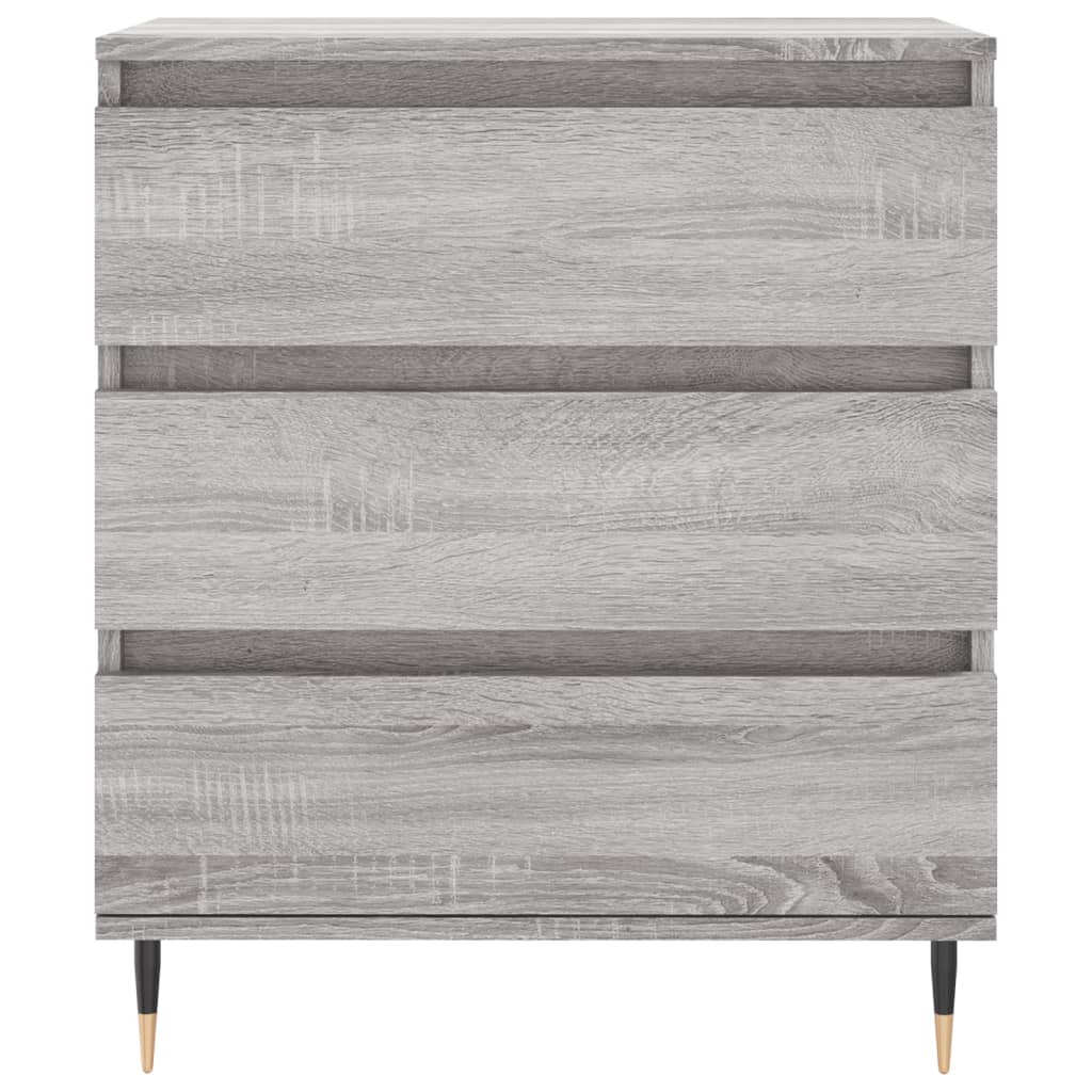Dressoir 60x35x70 cm bewerkt hout grijs sonoma eikenkleurig is nu te koop bij PeponiXL, paradijselijk wonen!
