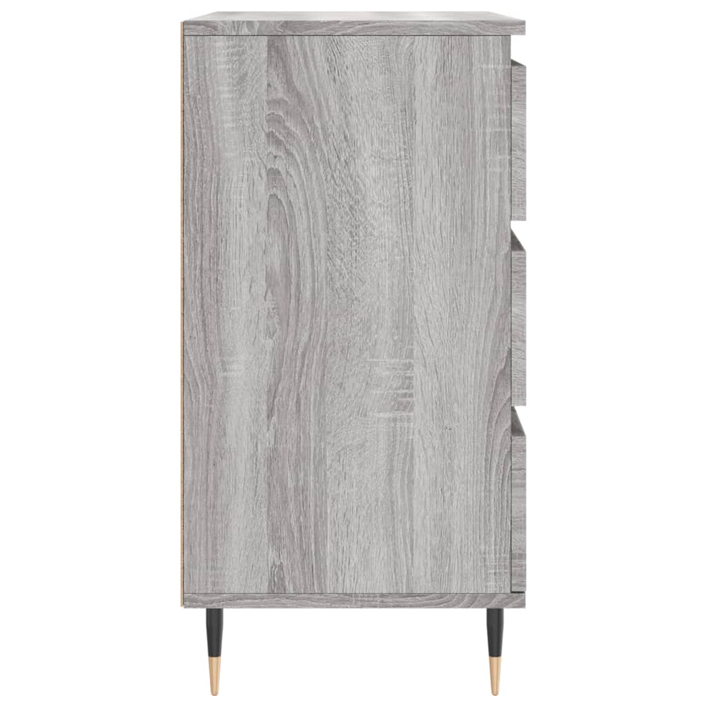 Dressoir 60x35x70 cm bewerkt hout grijs sonoma eikenkleurig is nu te koop bij PeponiXL, paradijselijk wonen!