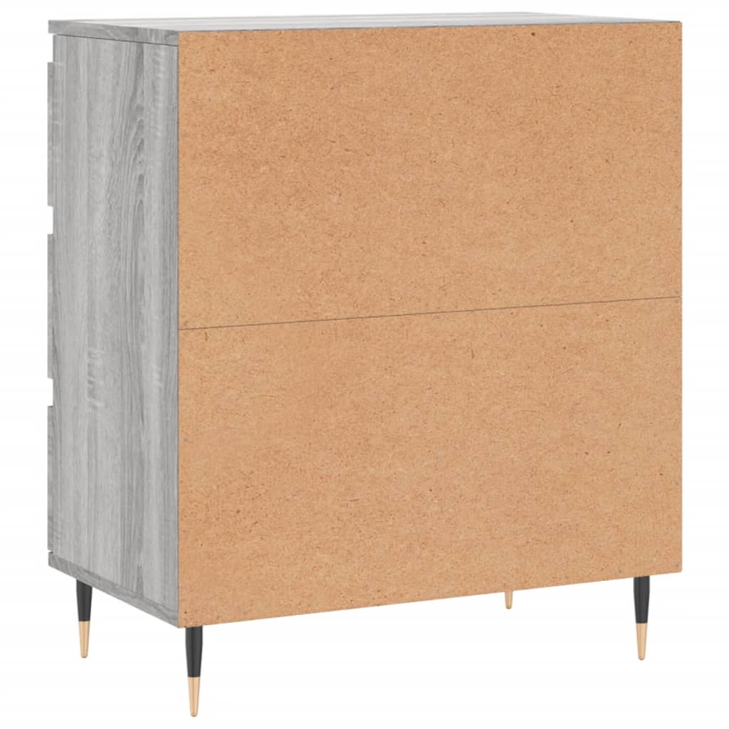 Dressoir 60x35x70 cm bewerkt hout grijs sonoma eikenkleurig is nu te koop bij PeponiXL, paradijselijk wonen!