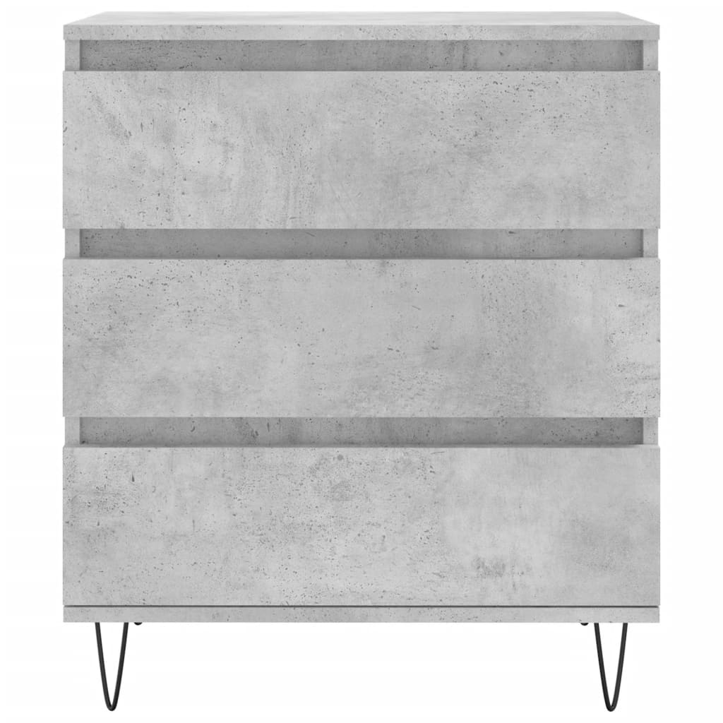 Dressoir 60x35x70 cm bewerkt hout betongrijs is nu te koop bij PeponiXL, paradijselijk wonen!