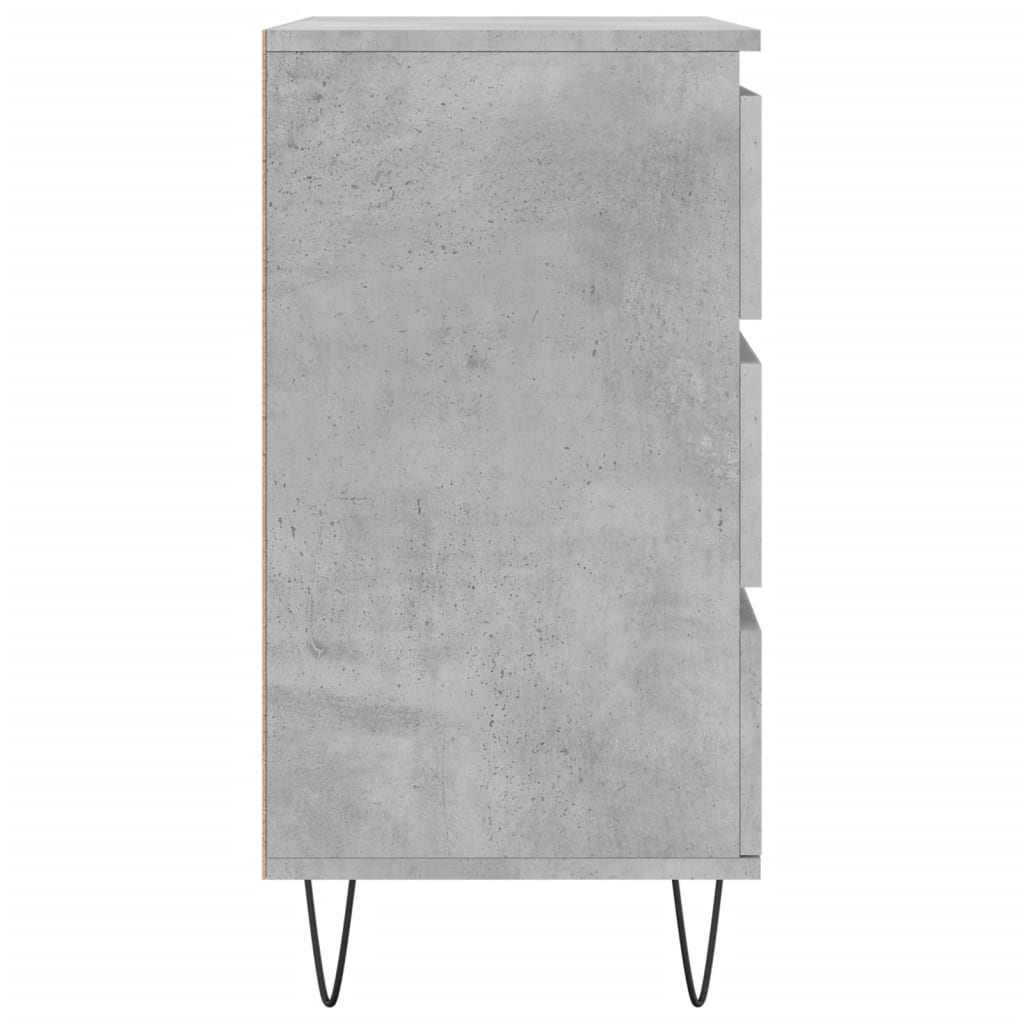 Dressoir 60x35x70 cm bewerkt hout betongrijs is nu te koop bij PeponiXL, paradijselijk wonen!