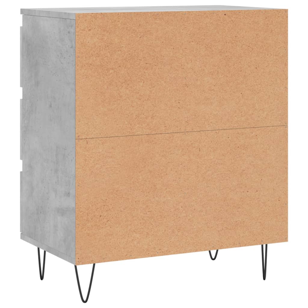 Dressoir 60x35x70 cm bewerkt hout betongrijs is nu te koop bij PeponiXL, paradijselijk wonen!