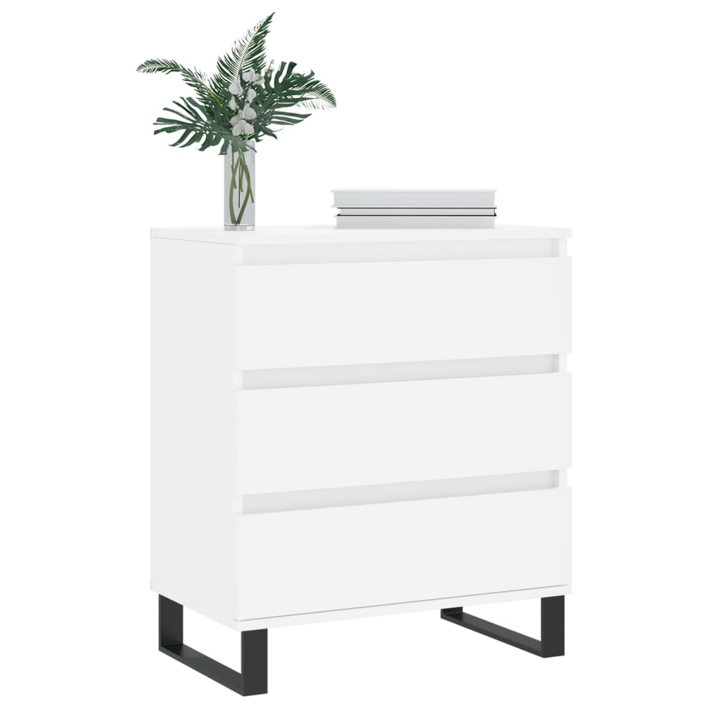 Dressoir 60x35x70 cm bewerkt hout wit is nu te koop bij PeponiXL, paradijselijk wonen!