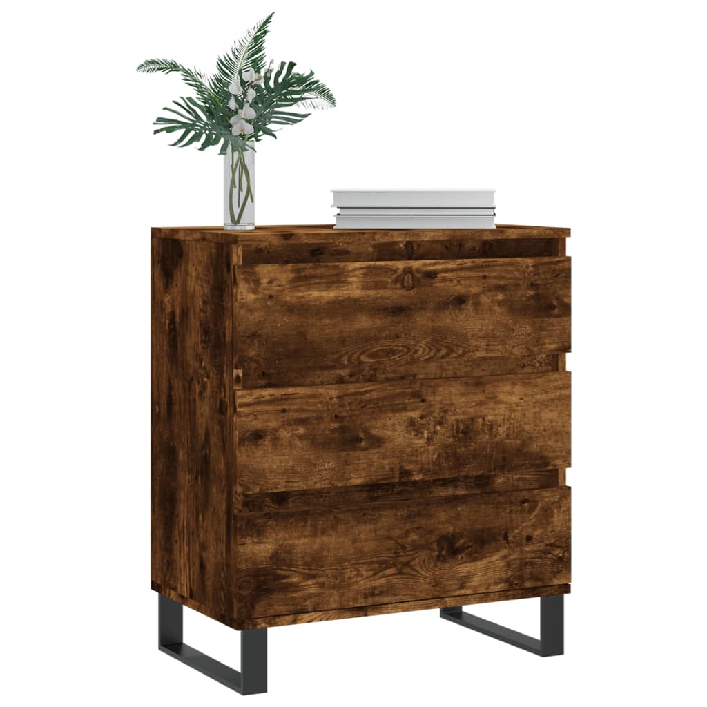 Dressoir 60x35x70 cm bewerkt hout gerookt eikenkleurig is nu te koop bij PeponiXL, paradijselijk wonen!