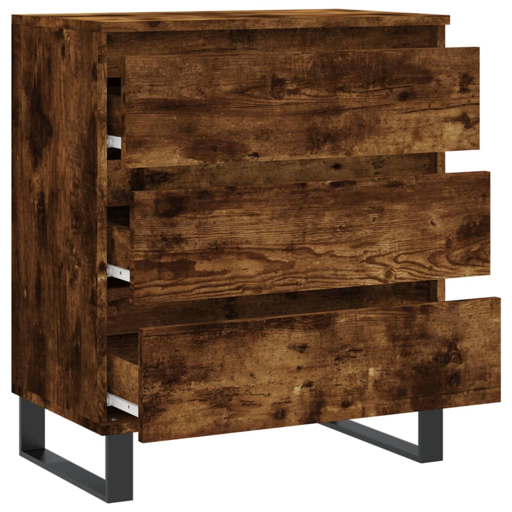 Dressoir 60x35x70 cm bewerkt hout gerookt eikenkleurig is nu te koop bij PeponiXL, paradijselijk wonen!