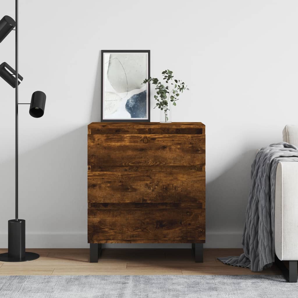 Dressoir 60x35x70 cm bewerkt hout gerookt eikenkleurig is nu te koop bij PeponiXL, paradijselijk wonen!