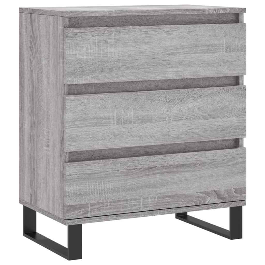 Dressoir 60x35x70 cm bewerkt hout grijs sonoma eikenkleurig is nu te koop bij PeponiXL, paradijselijk wonen!