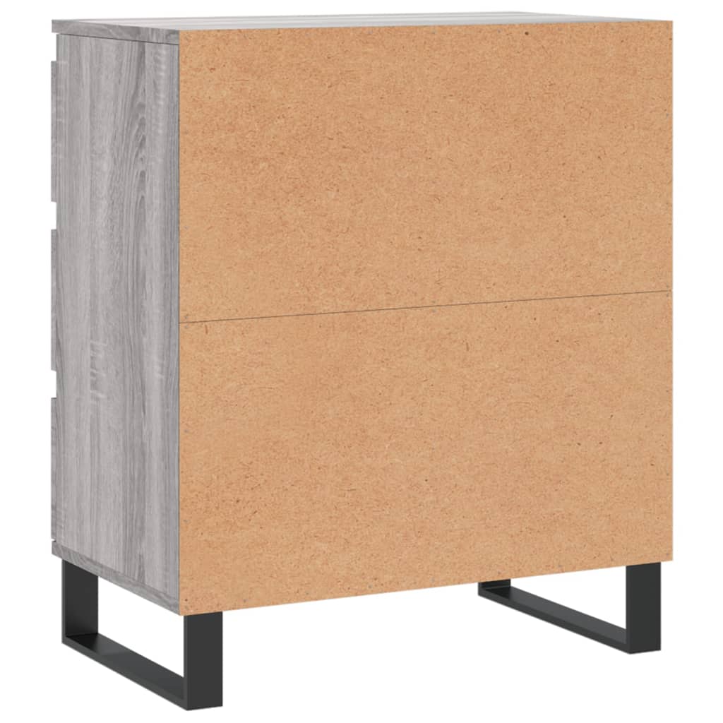 Dressoir 60x35x70 cm bewerkt hout grijs sonoma eikenkleurig is nu te koop bij PeponiXL, paradijselijk wonen!
