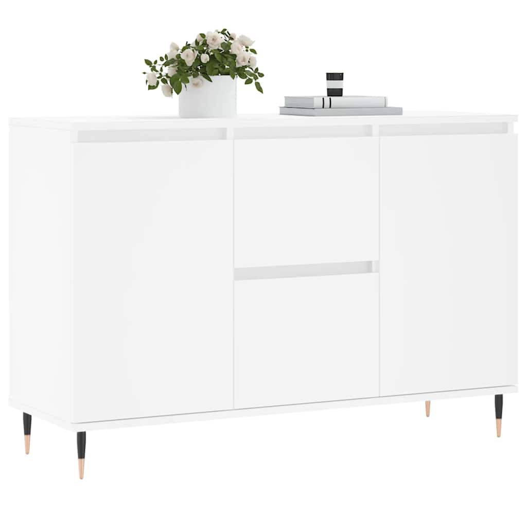 Dressoir 101,5x35x70 cm bewerkt hout wit is nu te koop bij PeponiXL, paradijselijk wonen!