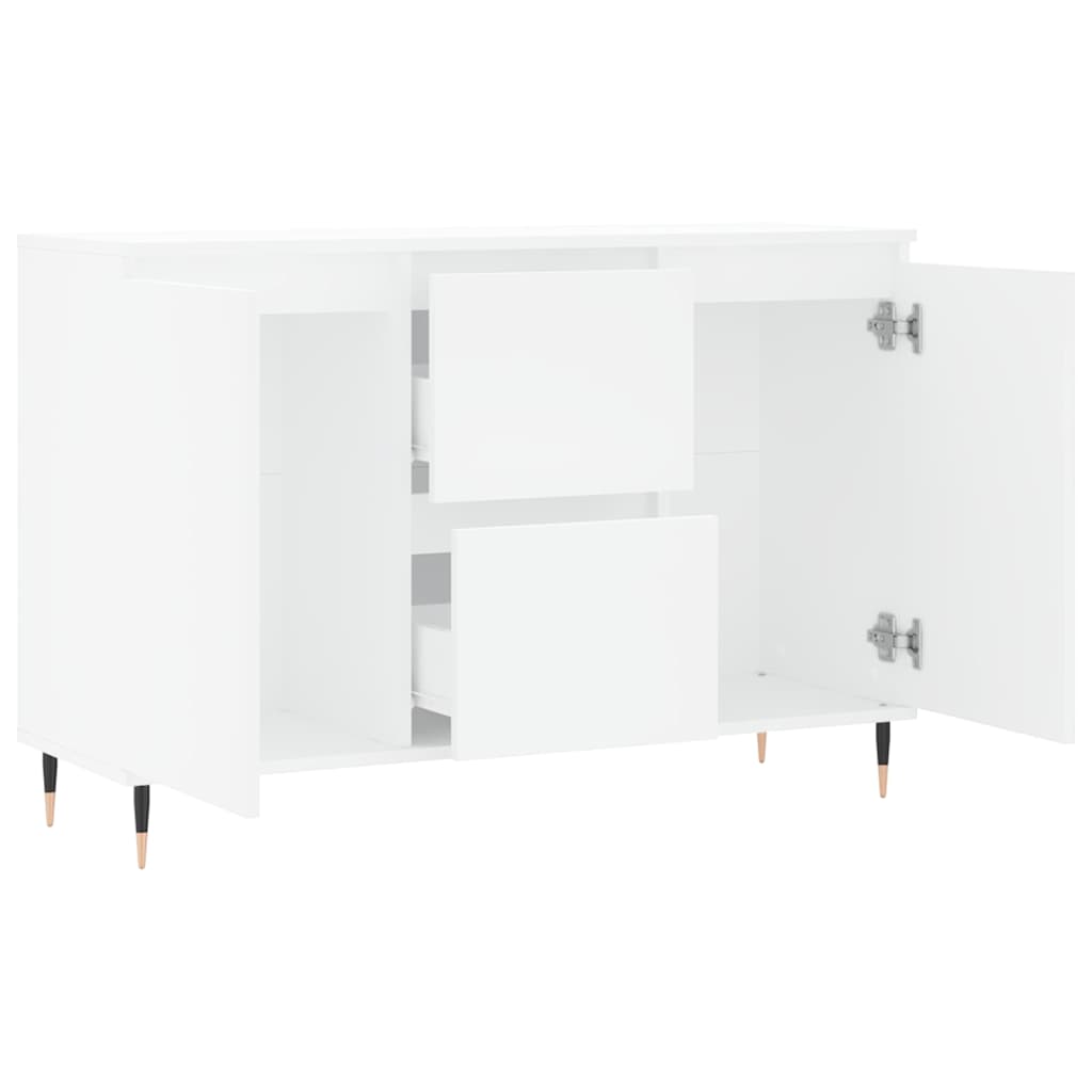 Dressoir 101,5x35x70 cm bewerkt hout wit is nu te koop bij PeponiXL, paradijselijk wonen!