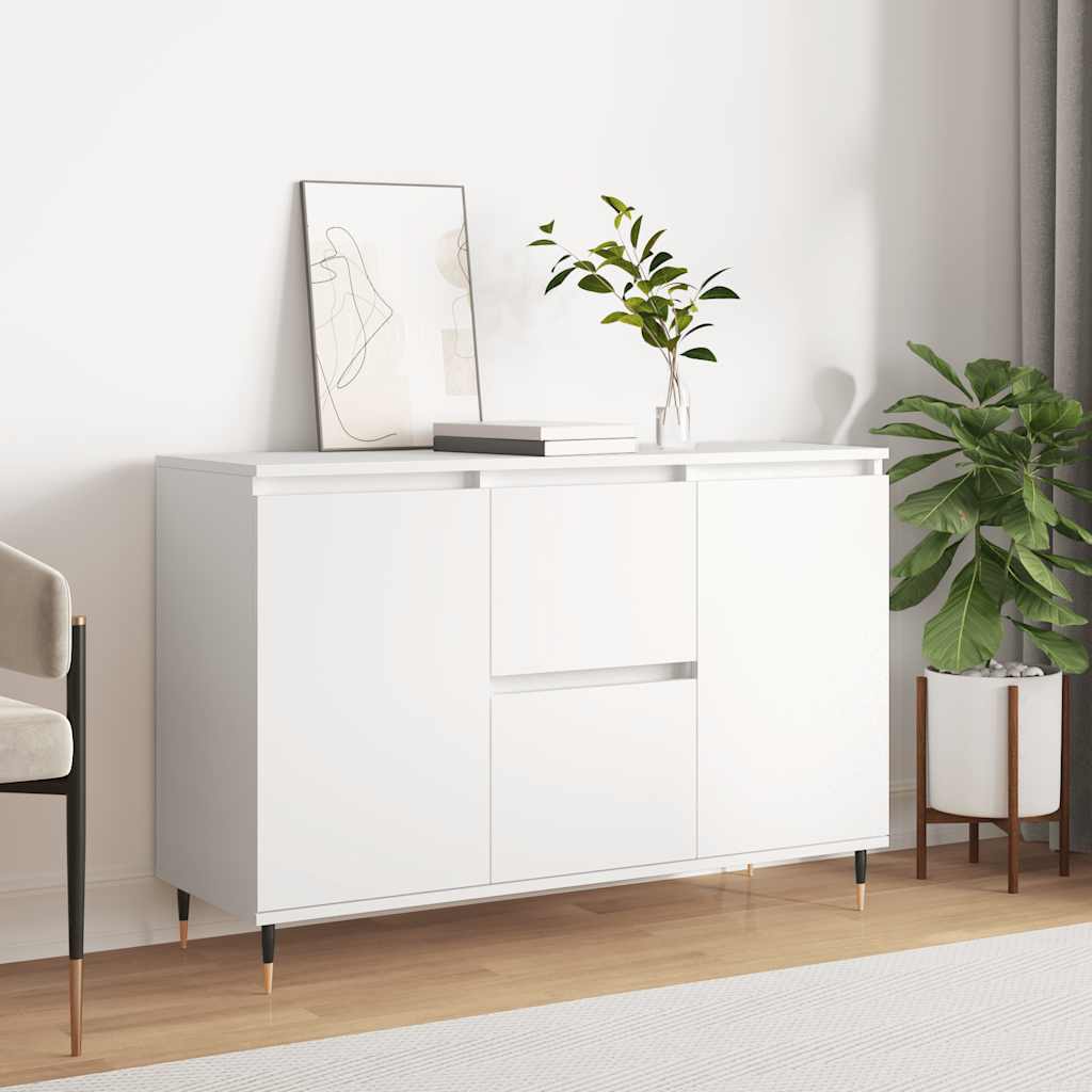 Dressoir 101,5x35x70 cm bewerkt hout wit is nu te koop bij PeponiXL, paradijselijk wonen!