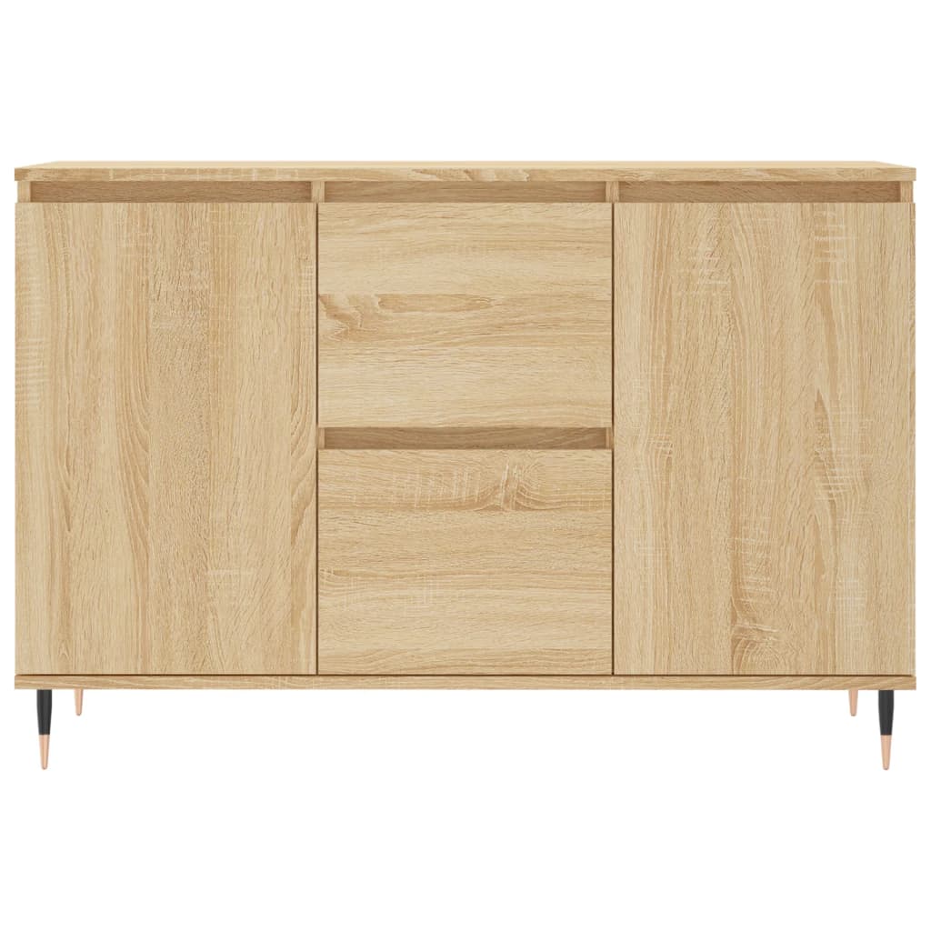 Dressoir 101,5x35x70 cm bewerkt hout sonoma eikenkleurig is nu te koop bij PeponiXL, paradijselijk wonen!