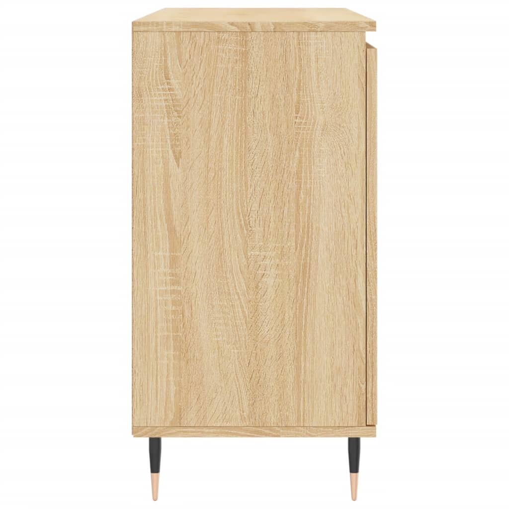 Dressoir 101,5x35x70 cm bewerkt hout sonoma eikenkleurig is nu te koop bij PeponiXL, paradijselijk wonen!