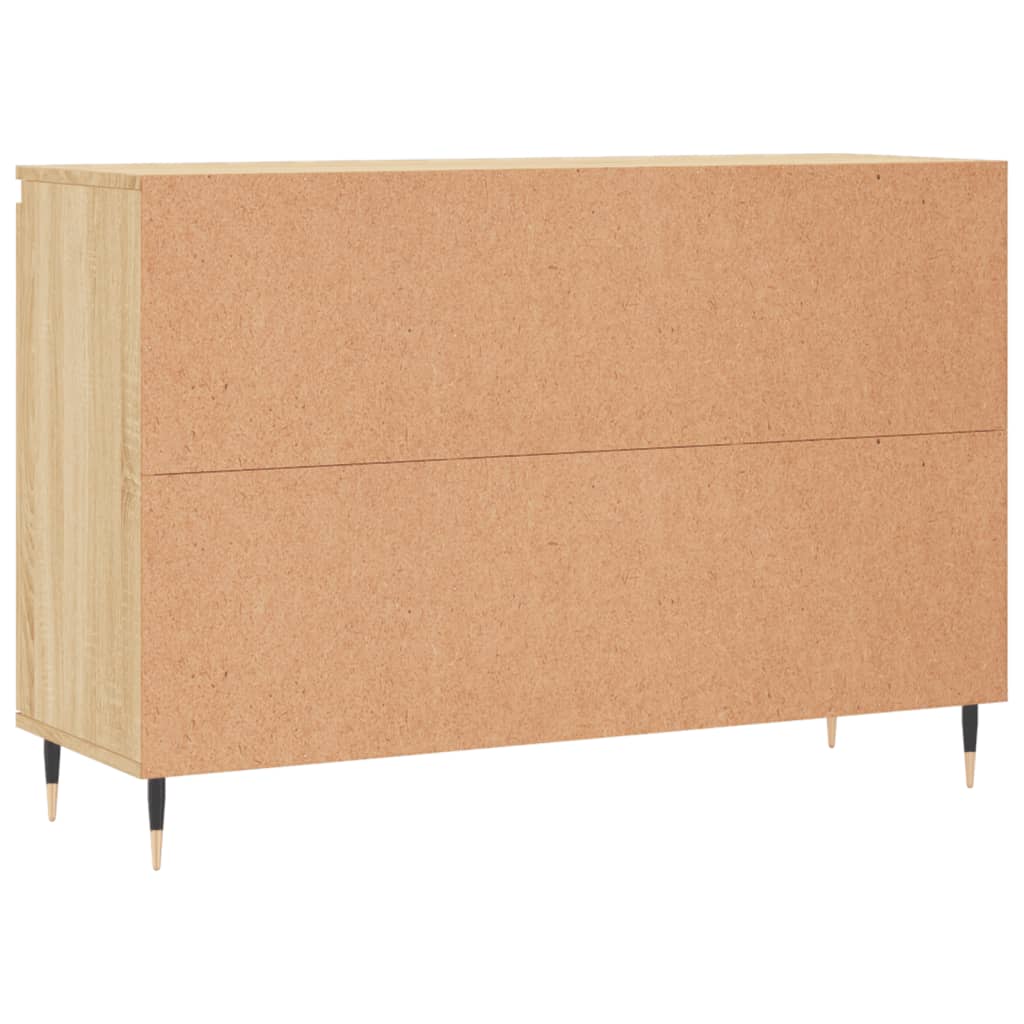 Dressoir 101,5x35x70 cm bewerkt hout sonoma eikenkleurig is nu te koop bij PeponiXL, paradijselijk wonen!