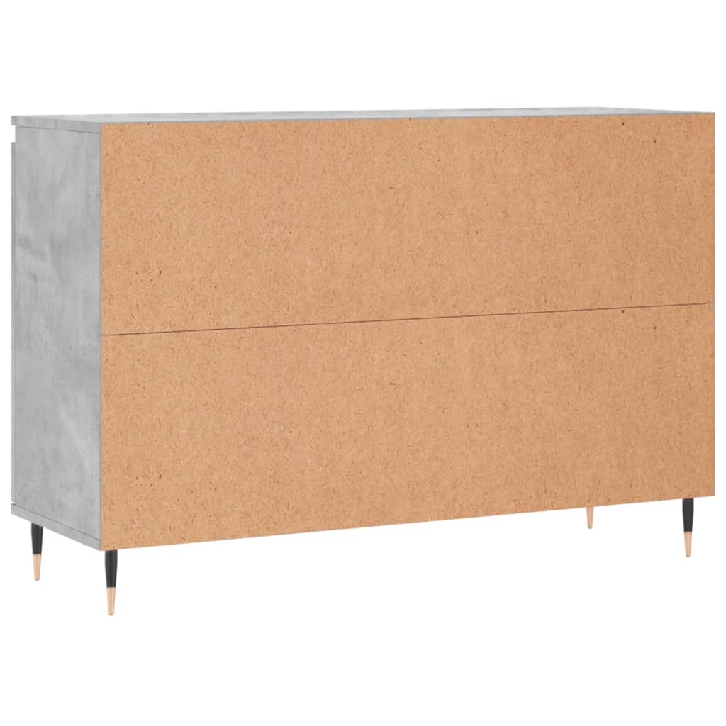 Dressoir 101,5x35x70 cm bewerkt hout betongrijs is nu te koop bij PeponiXL, paradijselijk wonen!
