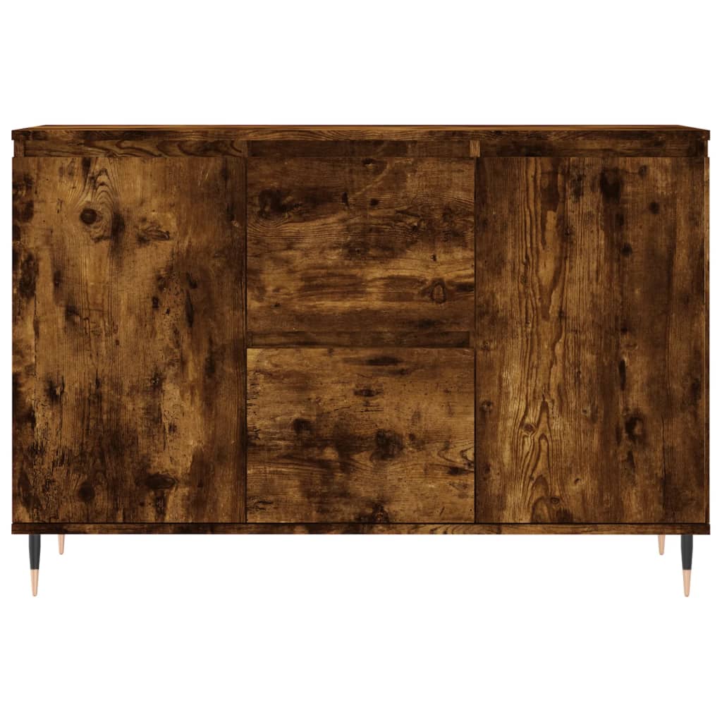 Dressoir 101,5x35x70 cm bewerkt hout gerookt eikenkleurig is nu te koop bij PeponiXL, paradijselijk wonen!