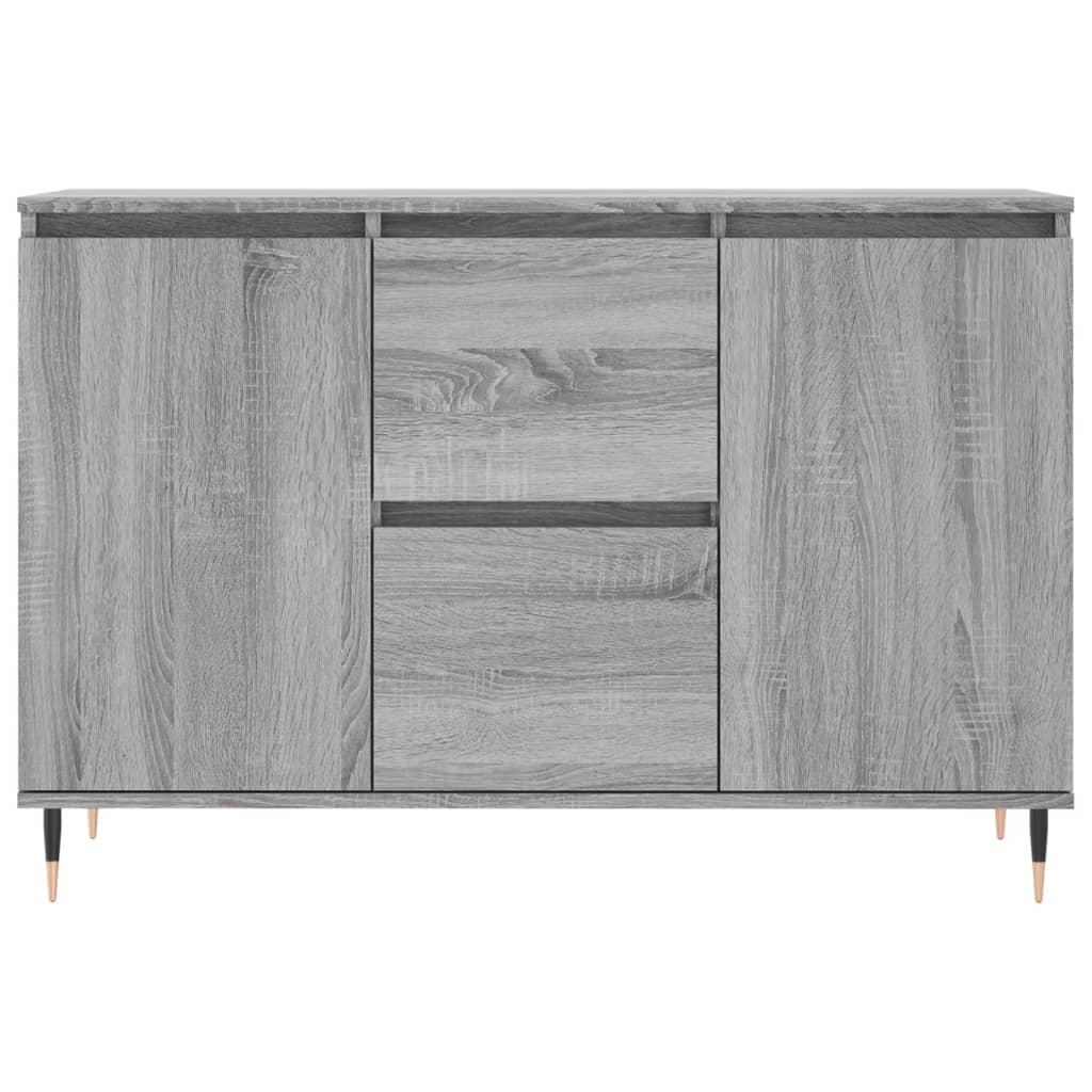 Dressoir 101,5x35x70 cm bewerkt hout grijs sonoma eikenkleurig is nu te koop bij PeponiXL, paradijselijk wonen!