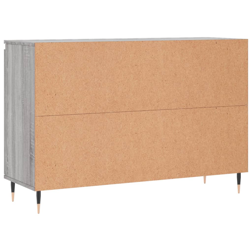 Dressoir 101,5x35x70 cm bewerkt hout grijs sonoma eikenkleurig is nu te koop bij PeponiXL, paradijselijk wonen!