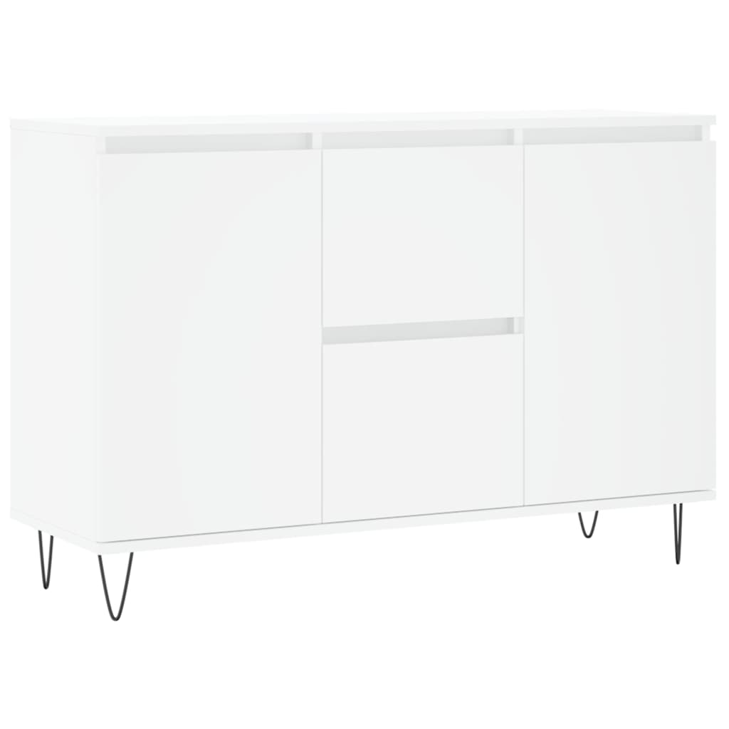 Dressoir 101,5x35x70 cm bewerkt hout wit is nu te koop bij PeponiXL, paradijselijk wonen!