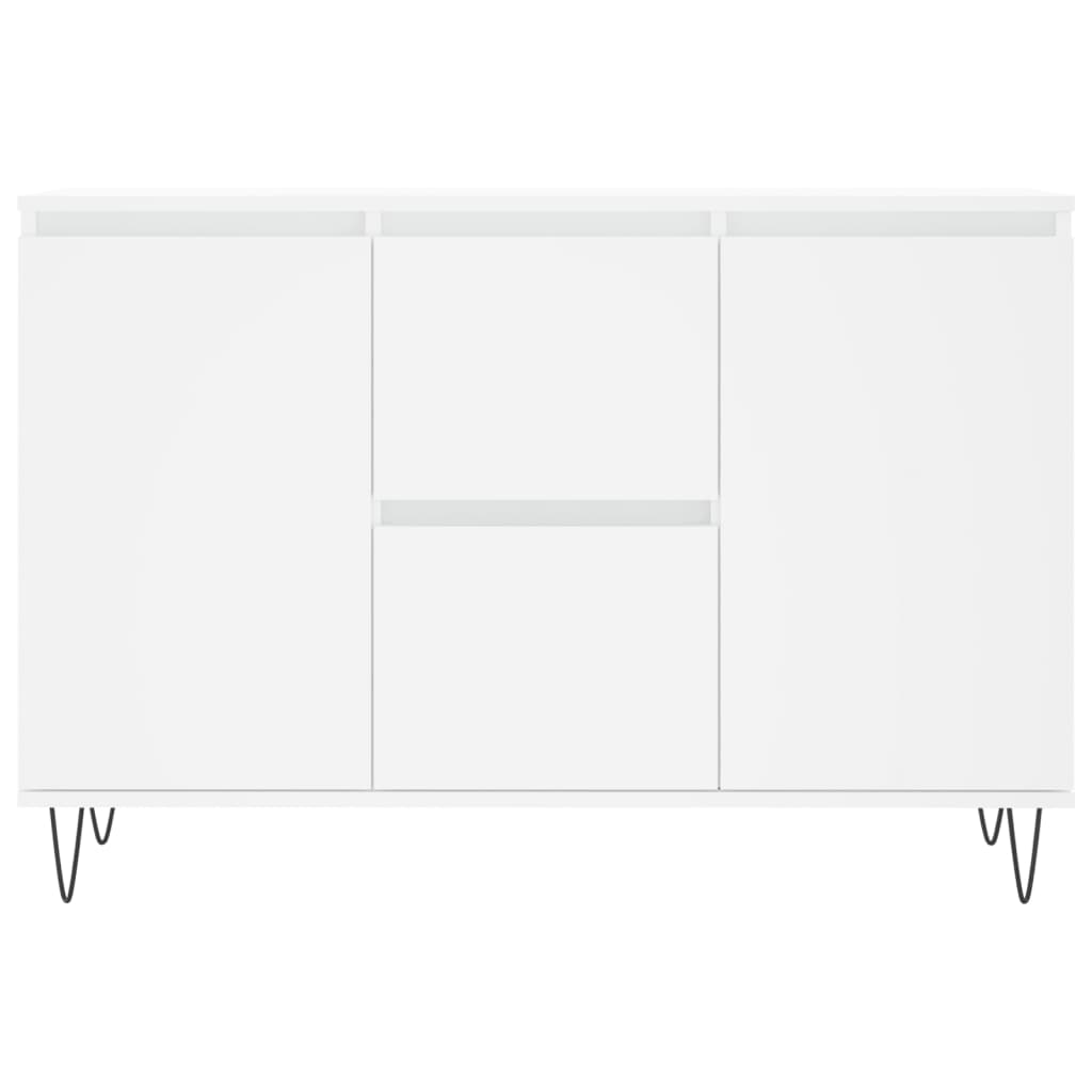 Dressoir 101,5x35x70 cm bewerkt hout wit is nu te koop bij PeponiXL, paradijselijk wonen!